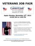CareerLink Veterans Job Fair Flyer 10Nov2104